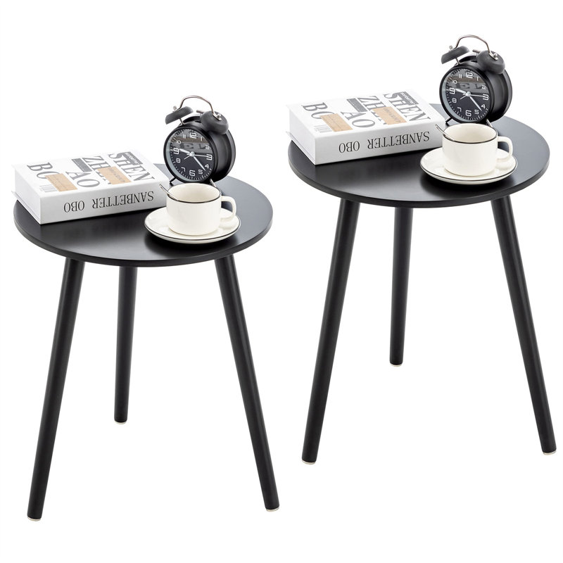 Ensemble de tables de bout Lanisha, Noir