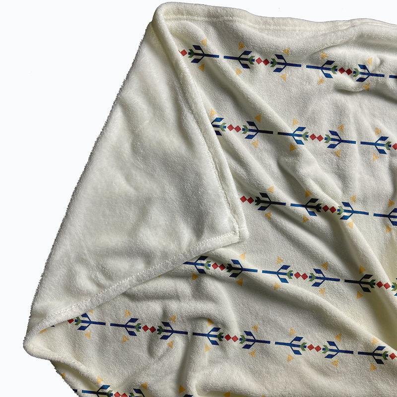 Happy Hippy Fleece Throw Blanket, Dark Cobalt Blue, 30" W x 40" L, 1.75