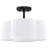 Verwood Fabric Semi Flush Mount-2077443862