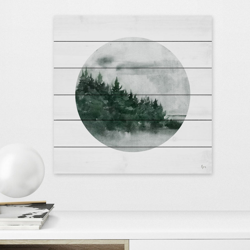 Forest Dusk by Eyre Tarney - No Frame Print on Wood, 61cm H x 61cm W x 3.81cm D