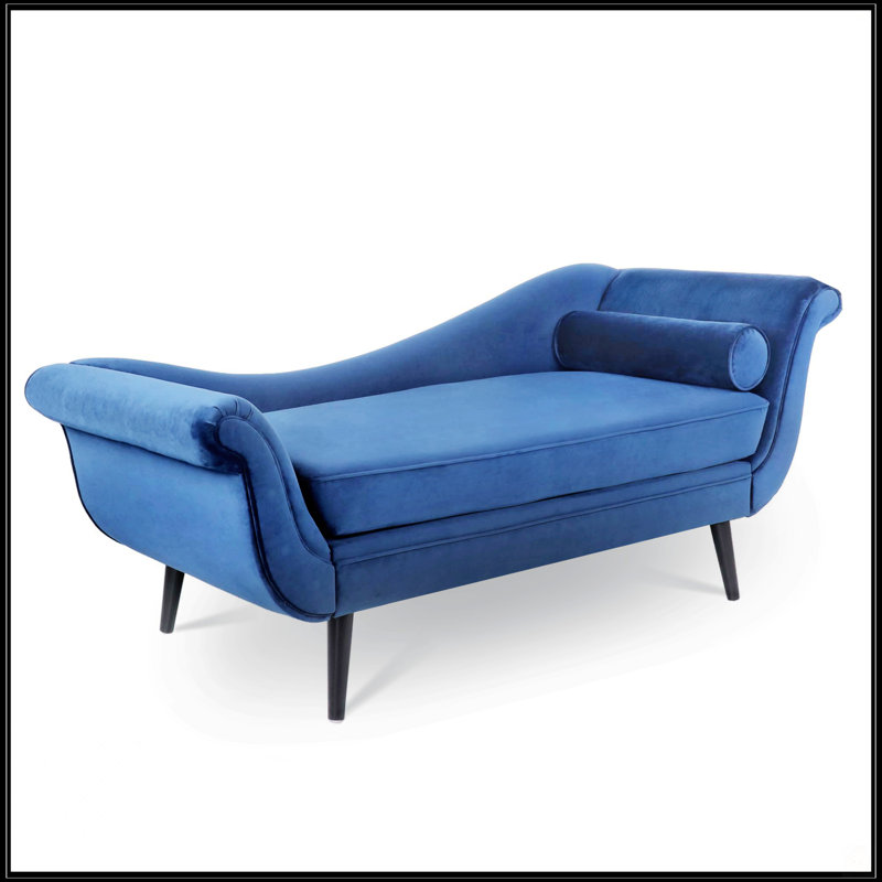 Chaise Lounge With Scroll Arm