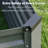 Galvanized Raised Garden Bed, 8X4x2 FT Metal Planter Box With Reinforced Support Bars, For Growing Vegetables, Flowers, Herbs For Backyard, Patio, And Farming-1360801845