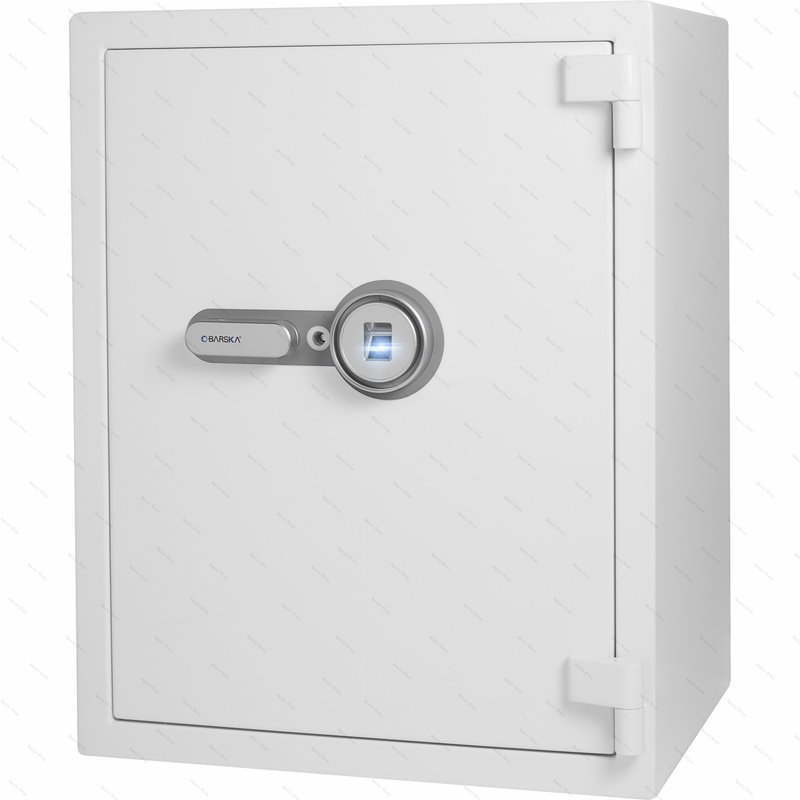 4.48 CUBIC FT BIOMETRIC FIREPROOF SAFE, WHITE, 27.6"H x 19.7"W x 17.3"D