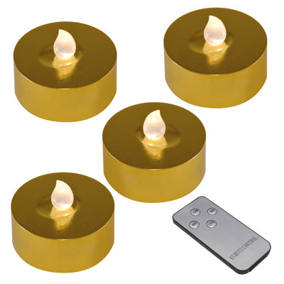 Extra Large Battery Operated Tea Lights with Remote Control