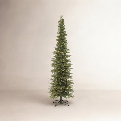 Pencil 7.5' Pre-Lit Fir Christmas Tree