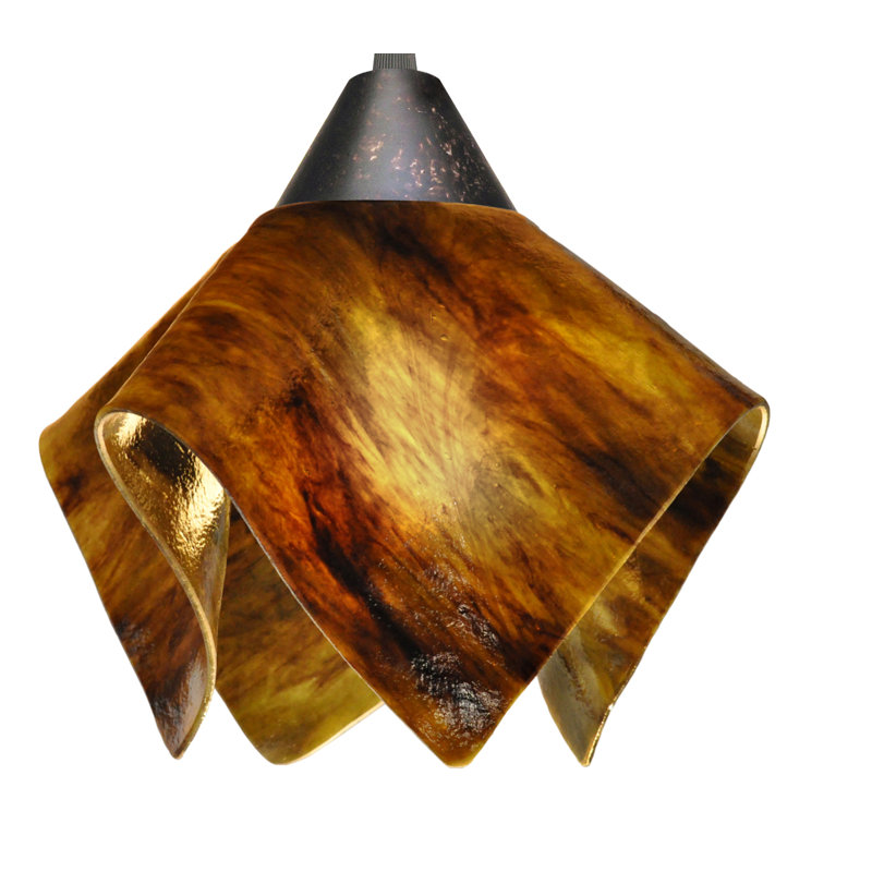 Amergin 1 - Light Unique/Statement Pendant, Small, Brown, Earth