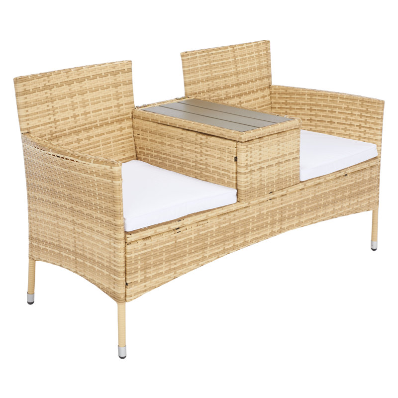 Pai 52.4'' Wide Loveseat with Cushions, Natural