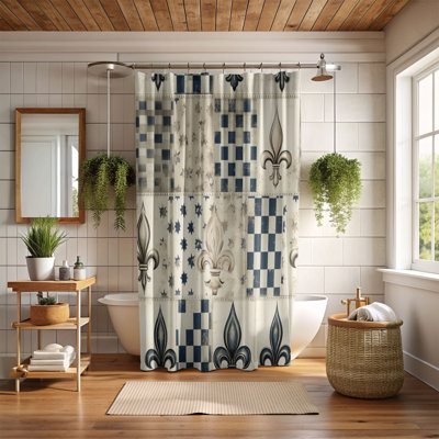 Damask Refinement - Rideau de douche Premium