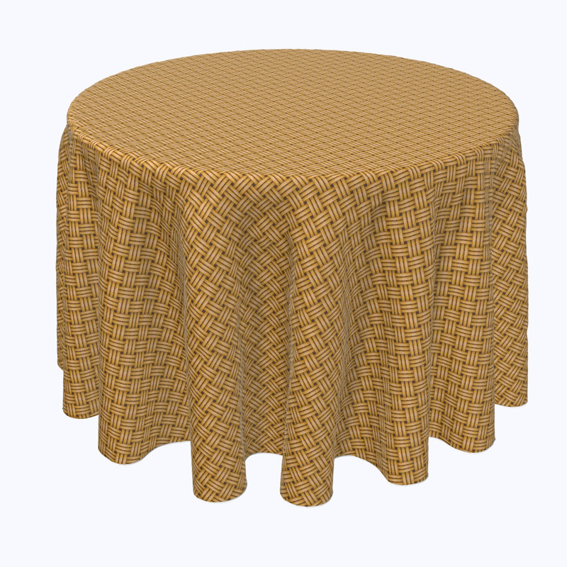 Vidrio Geometric Dining Linen Set, 90" Round, Viramontes Geometric