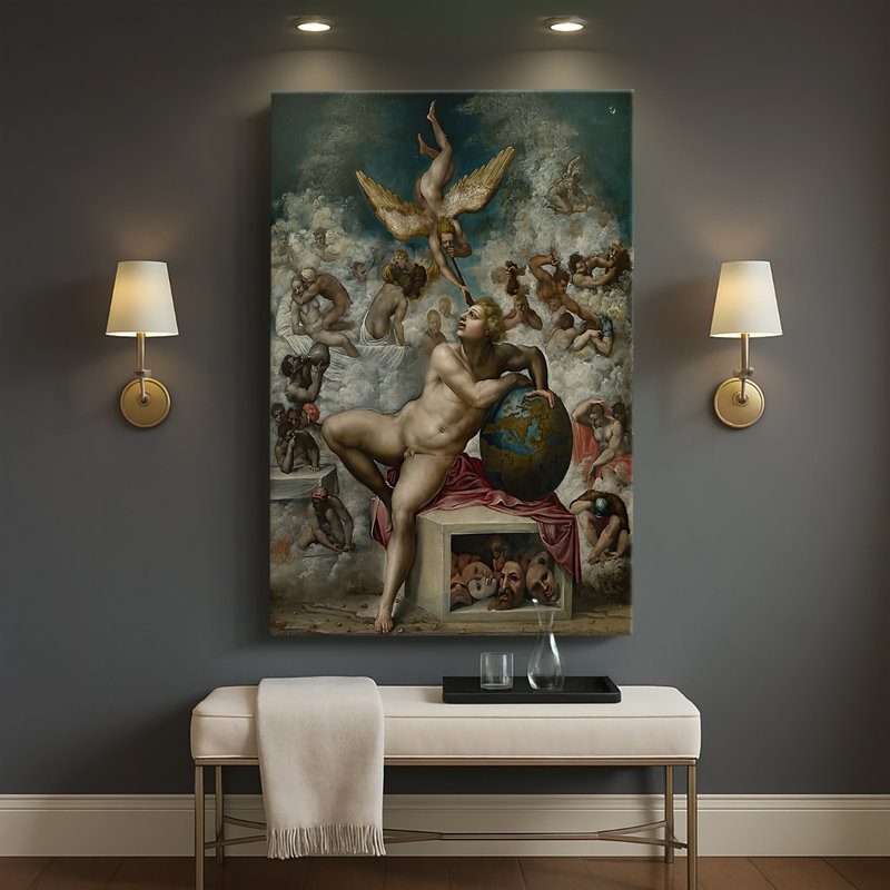 Le rêve de la vie humaine - Toile tendue par Michelangelo, 32 x 48