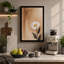 Single Stem in White Botanical 1 Piece Wrapped Canvas Wall Art-413156057-413156070