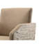 Chaise avec accoudoirs de salle à manger en bois flotté rustique - tête de clou robuste, dossier imprimé en microfibre 2