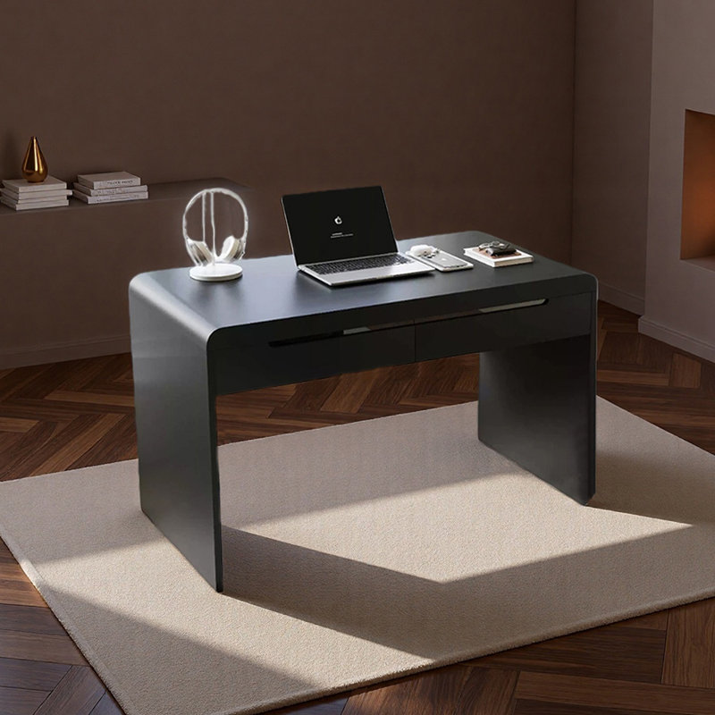 Bureau d'ordinateur Goodlow, H 29,53 po x l 43,31 po x P 19,69 po, Noir