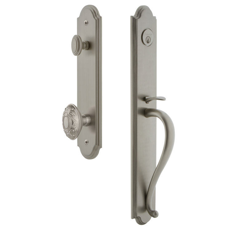 Complete Inactive Arc Dummy Handleset with Grande Victorian Knob and Arc Rosette