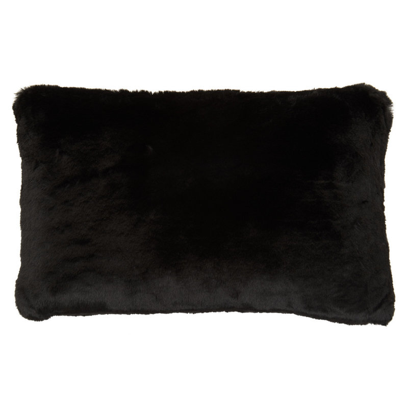 Adebare Rectangular Lumbar Cushion, Black