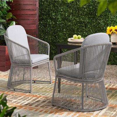 Outdoor Dining Armchair With Cushion