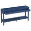 U_STYLE Table d'entrée de style campagnard 59,1 po avec 3 tiroirs (table basse incluse)-1425204001