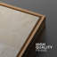 «Soft Neutral Cream Minimal Abstract Light Brush Form», reproduction d'art encadrée sur toile-619408031-619408001