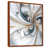 Toile avec cadre flottant brun