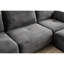 Mousse à mémoire de forme haute résilience, velours côtelé gris, sectionnel, compatible avec les animaux domestiques, densité, aucun assemblage requis pour le rembourrage des chambres d'amis.