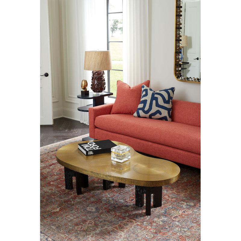 Coffee Table, Antique Brass