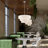 4 - Light Steel Dimmable Drum Chandelier-254080604-254080607