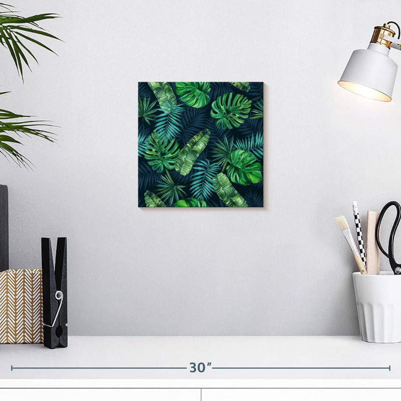 Mélange de feuilles tropicales, H 10 po x l 10 po