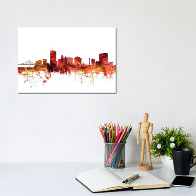 Toledo, Ohio Skyline by Michael Tompsett - Wrapped Canvas Gallery-Wrapped Canvas Giclée
