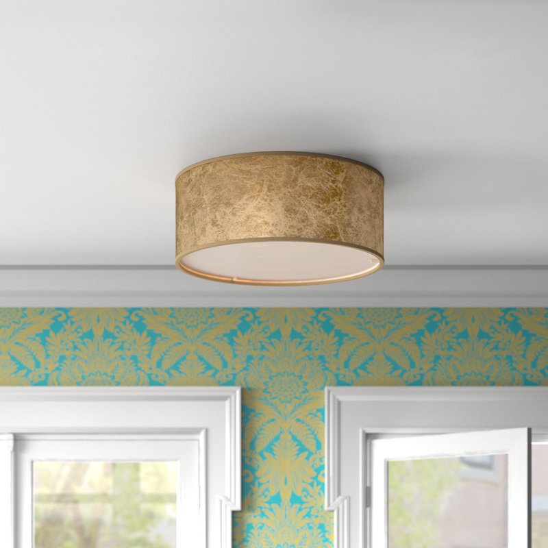 Able Cotton / Cotton Blend Flush Mount, Gold