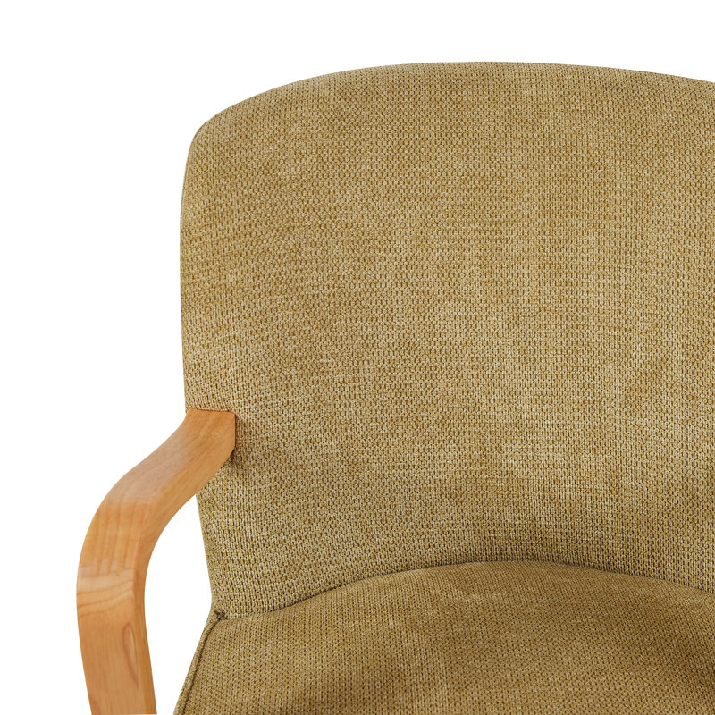 Modern Soft Touch Fabric Accent Chair, Forest Green