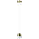 Ravello 5-in Integrated LED Height Adjustable ETL Certified Pendant Light with Globe Shade
