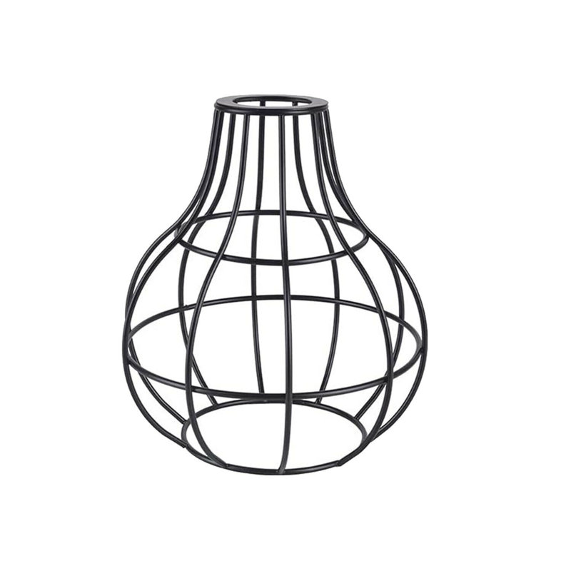 19cm H Metal Novelty Lamp Shade ( Uno ) in Black