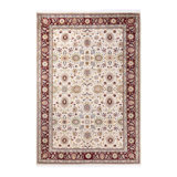 Classic One-of-a-Kind 6'4" X 9'2" Hand Knotted Area Rug