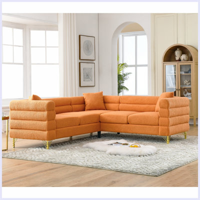 Shinaya Upholstered L-Shaped Sectional Symmetrical