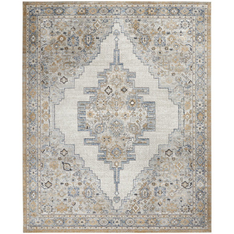 Tapis beige contemporain contemporain, Rectangle 6 pi 7 po x 9 pi 6 po