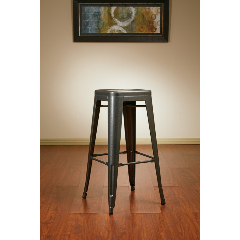 Tabouret de bar et de comptoir Blaney, Orange, Tabouret de bar (assise de 30 po de hauteur)