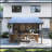 10' Outdoor Pergola Gazebo,Wall-Mounted Lean to Metal Awning Gazebo with Roof,Large Heavy Duty-112385169