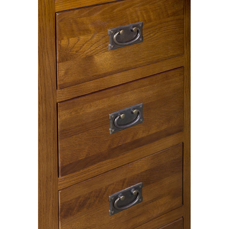 Commode à lingerie en bois massif à 5 tiroirs Franklin