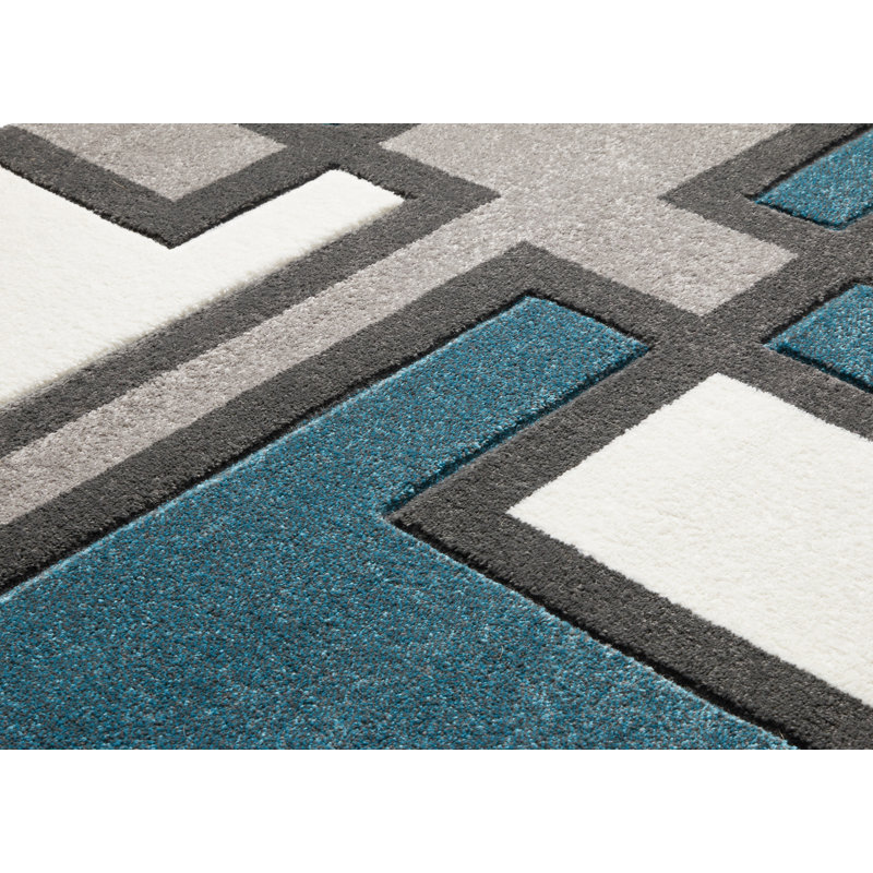 Scheel Geometric Indoor Rug, Rectangle 2' x 3'
