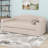 Upholstered Daybed With Storage Armrests, Trundle And Latest Integrated Bluetooth Audio System, Teddy Fleece,-1734351408