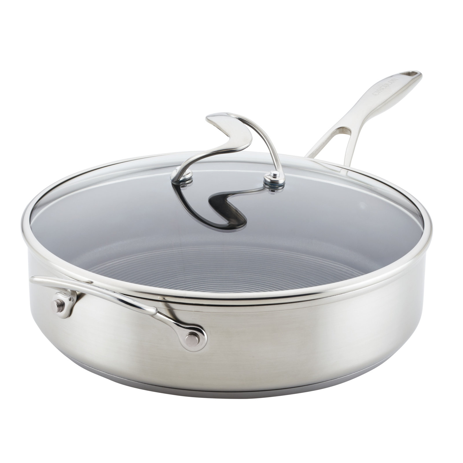 Circulon Stainless Steel Sauté Pan with SteelShield Hybrid and Nonstick Technology, 5 Quart - Thumbnail 4