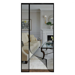 Luxdecor Magnetic Bug Screen Door Fit Door Size Up to 38x82,36 Strong Magnets Hand-Free Closing
