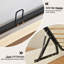 Structure de lit plateforme en bois avec rangement relevable, grand, brun rustique-1295656428-1295656418