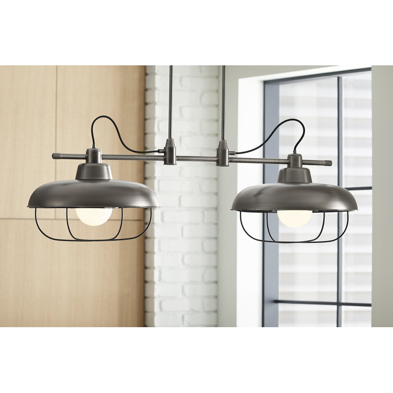2 - Light Unique / Statement  Modern Linear, Valiant Nickel