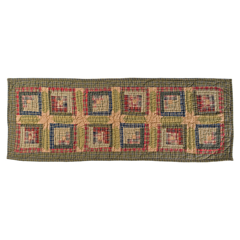 Annabelle Patchwork 100% Cotton Table Runner, 72" W x 13" D