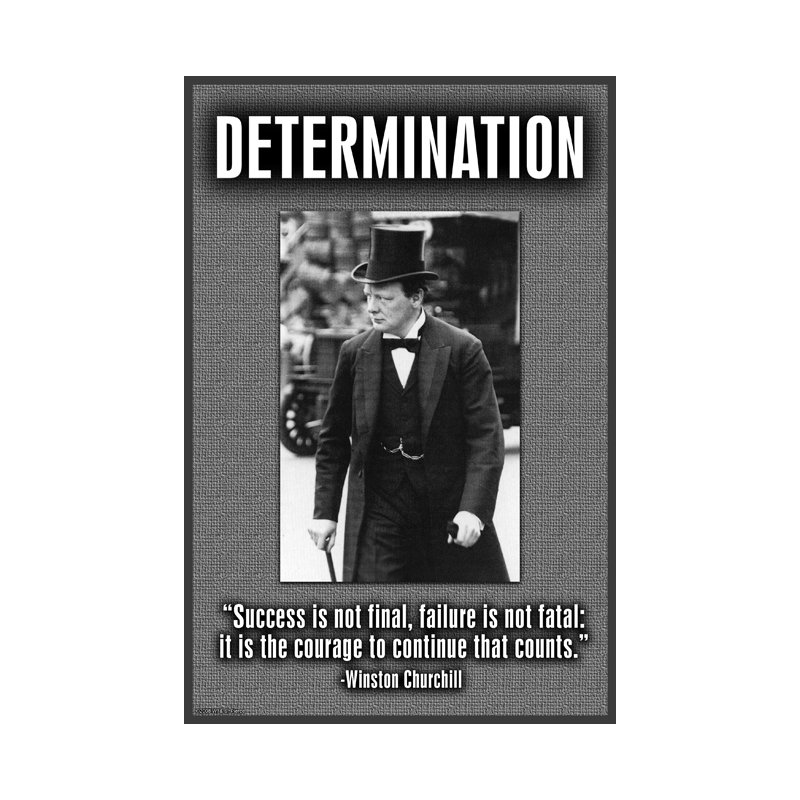 « determination » par wilbur pierce, affiche rétro