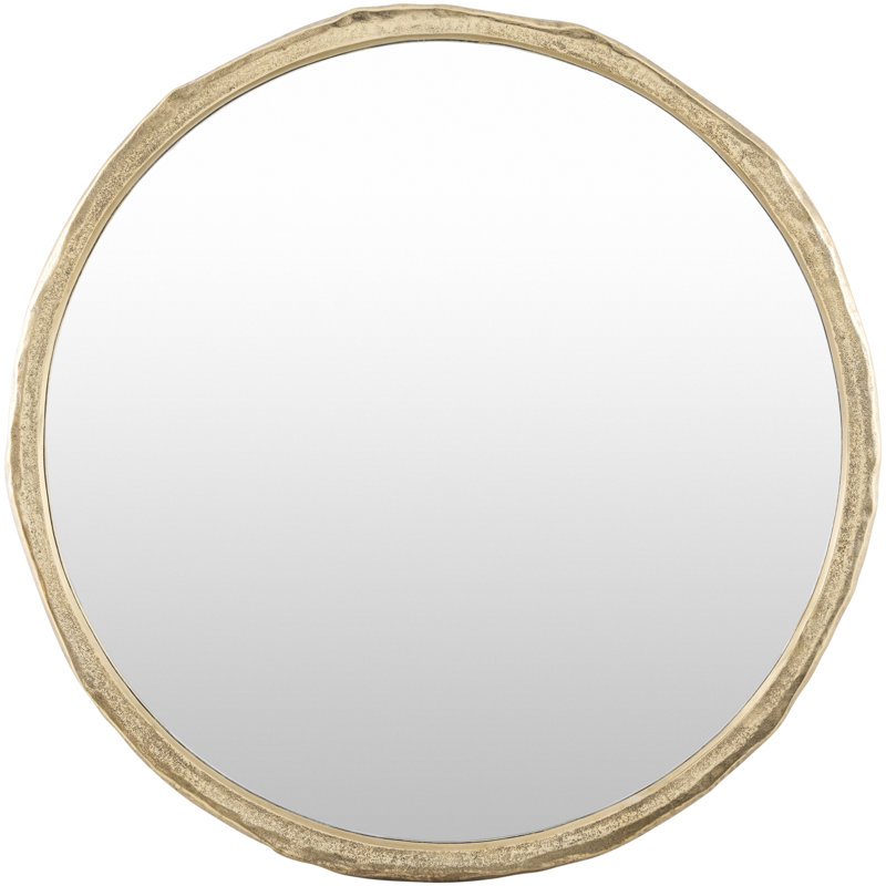Doly Arenas Accent Mirror, Gold, Aluminum
