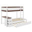 Lit superposé simple au-dessus de simple avec lit gigogne et bureau-1828267247