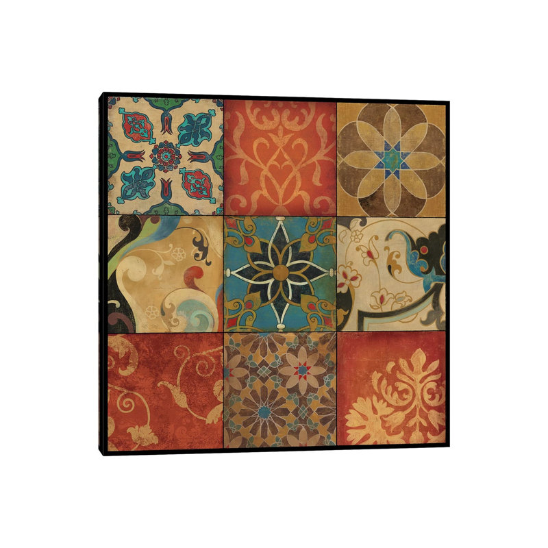 Mosaic 1 Piece Wrapped Canvas Painting, 93.98 cm H x 93.98 cm W x 3.175 cm D
