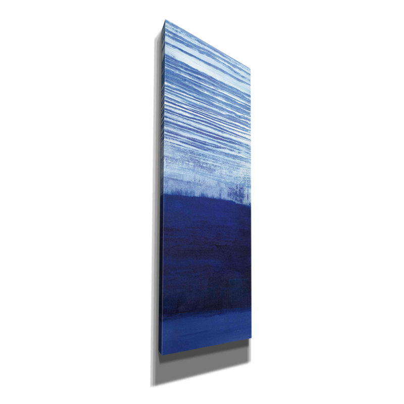 «Blue Haze III» par Jo Maye - reproduction, L 12 po x H 36 po